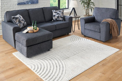 Lambworth area rug, light gray woven with subtle stripes, Unique Piece Furniture on Tampa Home & Garden Store