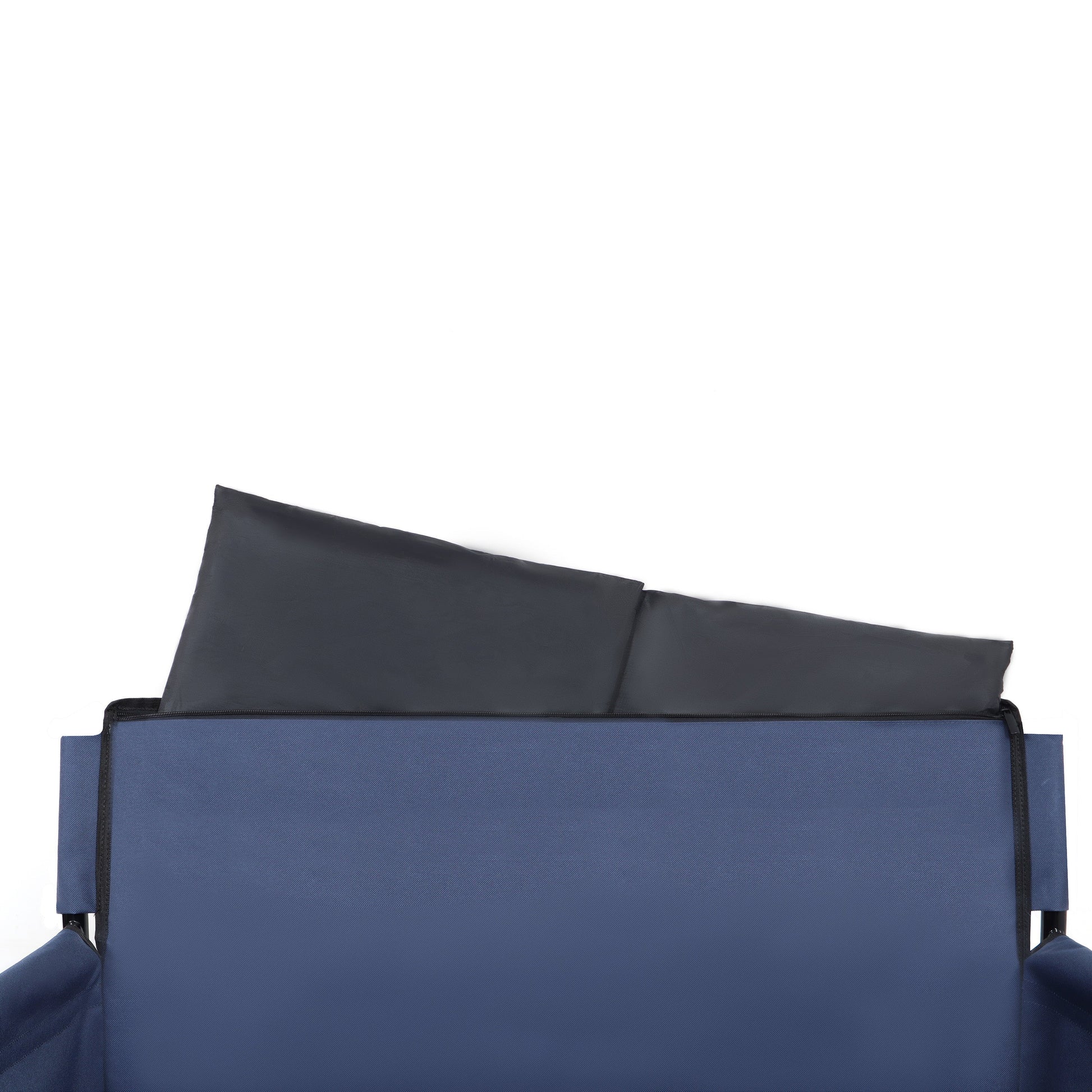 3-in-1 convertible folding wagon cart with bench, navy blue fabric and storage on Tampa Home & Garden Store
