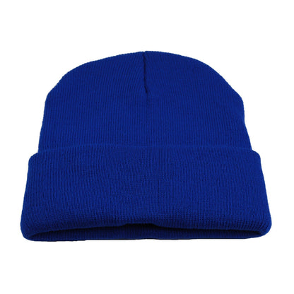 GemGear unisex knitted beanie with folded cuff in blue on Tampa Home & Garden Store