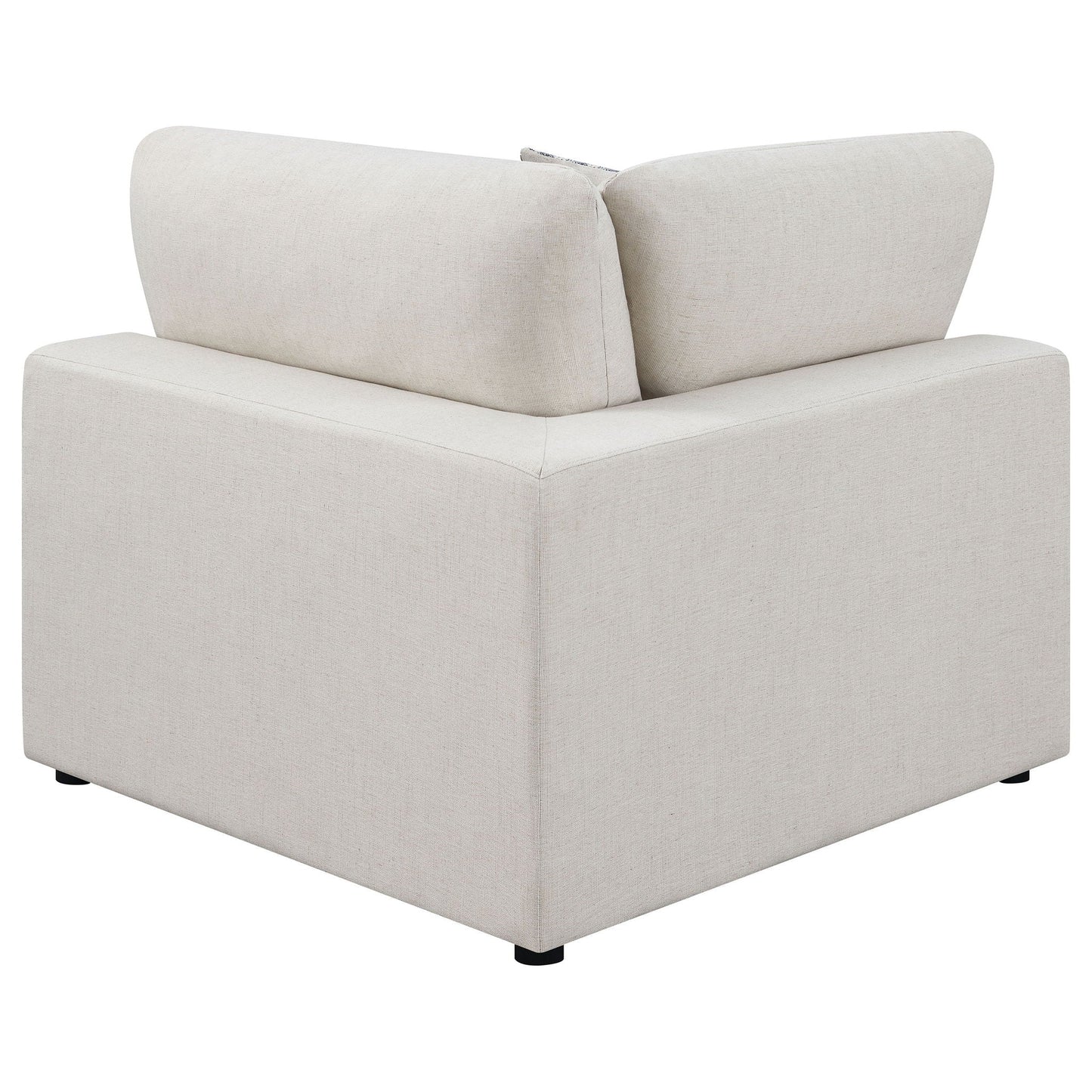 Rhette upholstered sectional corner piece in beige fabric, 2-piece set HouseOfZazla on Tampa Home & Garden Store