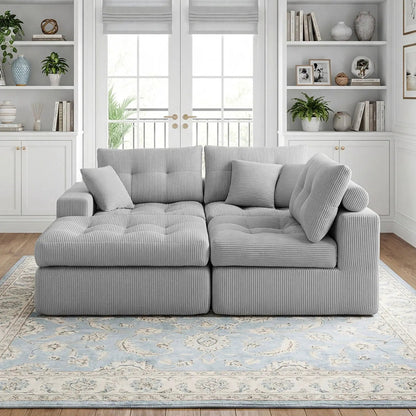 Corner Chaise L-Shaped Sectional Sofa Bed