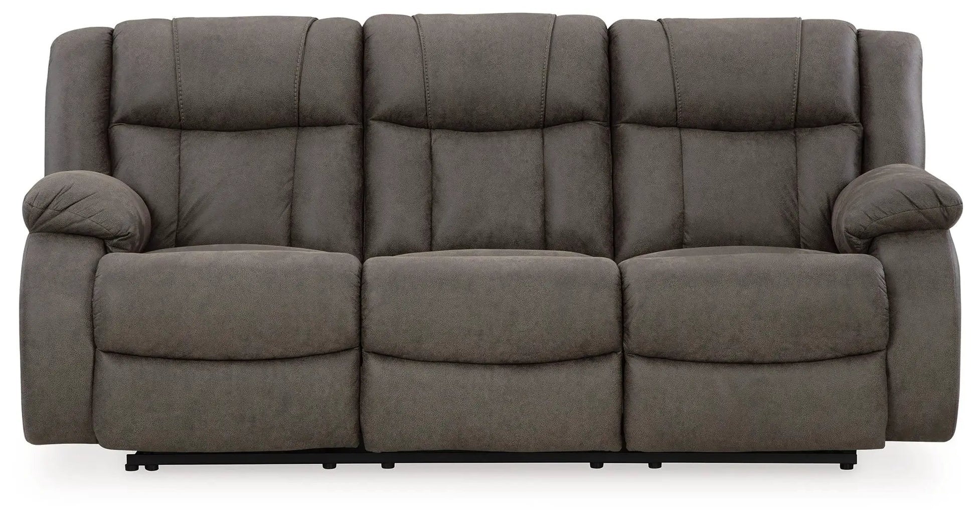 First Base Reclining Sofa in gunmetal by Unique Piece Furniture on Tampa Home & Garden Store