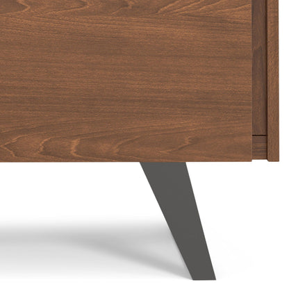 Lowry handcrafted medium storage cabinet brown wood accent table with gray legs HouseOfZazla on Tampa Home & Garden Store