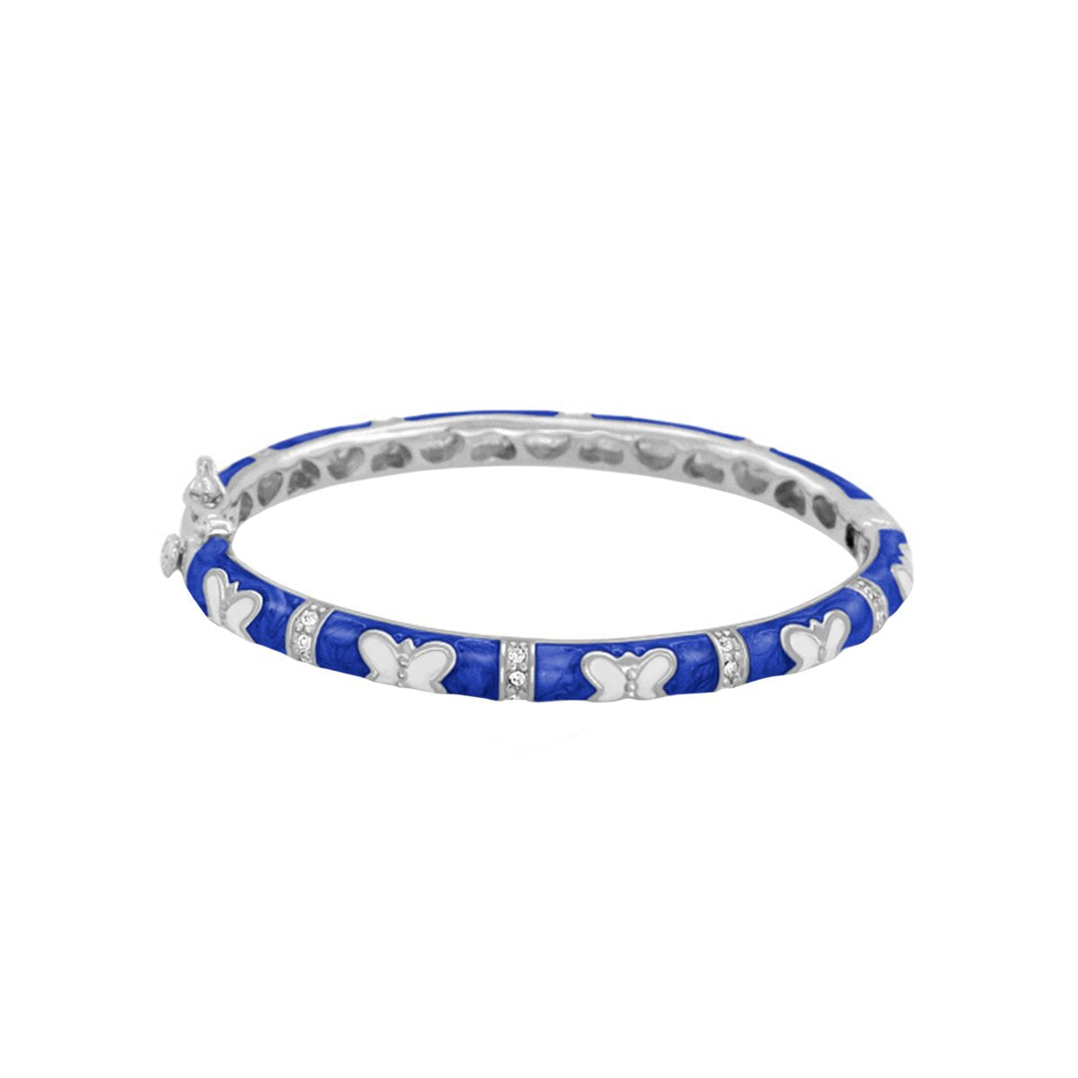 Petite Butterfly Bangle blue enamel baby bracelet by Lauren G Adams on Tampa Home & Garden Store