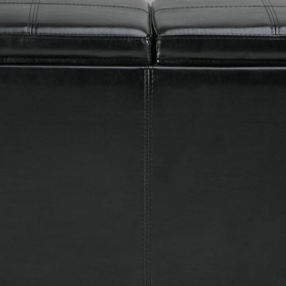 Avalon Upholstered Storage Ottoman With Trays