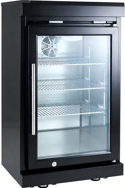 Black Single Door Fridge for Outdoor Kitchen