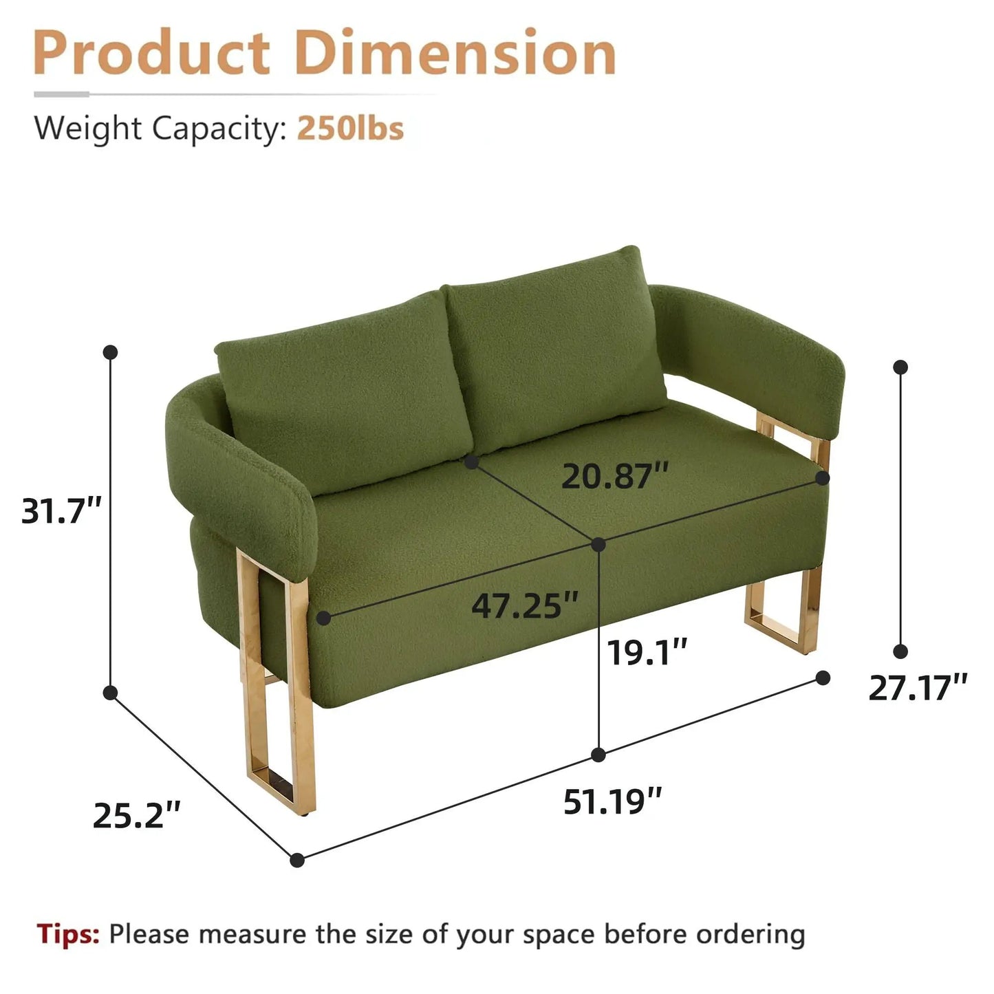 Decorative Upholstered Side Chair for Living Room