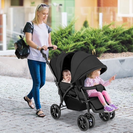 Foldable Lightweight Front Back Seats Double Baby Stroller - Tampa Home & Garden Store