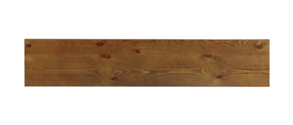 Garrison Wooden Console Table top in warm brown with visible grain and knots on Tampa Home & Garden Store