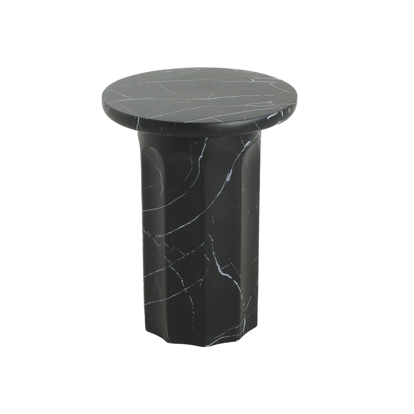 Outdoor Lightweight Concrete Marble Side Table