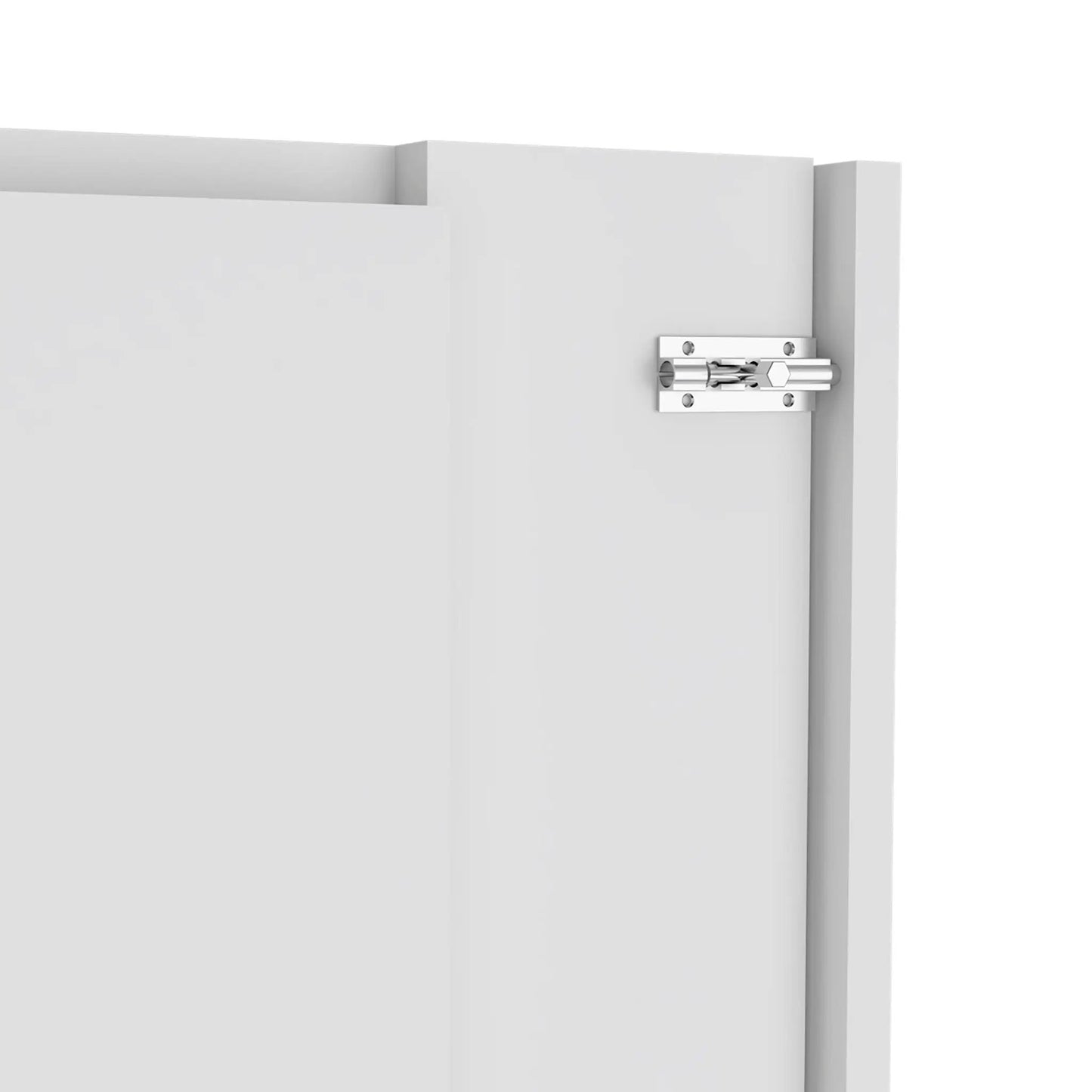 Wall Foldable Table With Multiple Shelves White