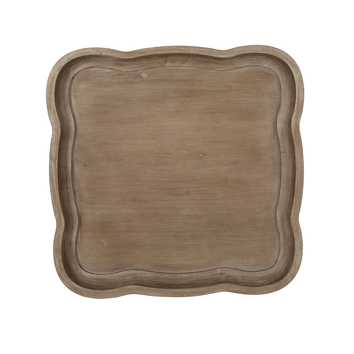 Accent Table with Hourglass Base in distressed brown wood, French Country design by HouseOfZazla on Tampa Home & Garden Store