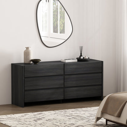 Double wide dresser with 6 drawers in dark espresso finish by HouseOfZazla on Tampa Home & Garden Store
