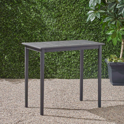 Minimalist Acacia Rectangle and Patio Bar Table
