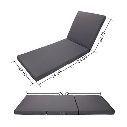 HouseOfZazla outdoor lounge chaise set with space on one side and gray cushions on Tampa Home & Garden Store
