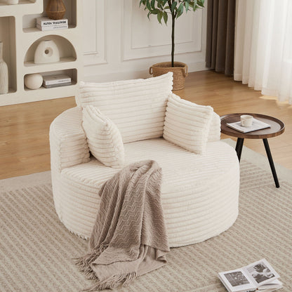 Modern single sofa with a backrest pillow