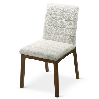 Modern dining chair set with solid wood base gray upholstery HouseOfZazla set of 2 on Tampa Home & Garden Store