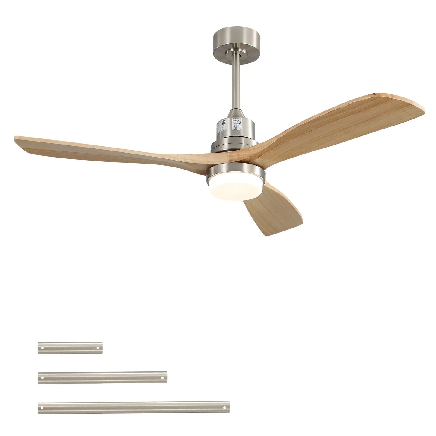 Indoor Ceiling Fan with Dimmable LED Light Remote
