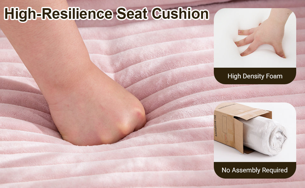 55 Inch Convertible Futon Sofa and Bed Set