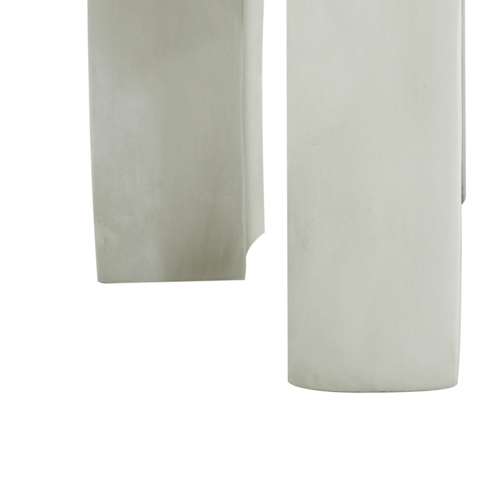 Outdoor MGO Round Top Side Table antique white with cylindrical legs HouseOfZazla on Tampa Home & Garden Store
