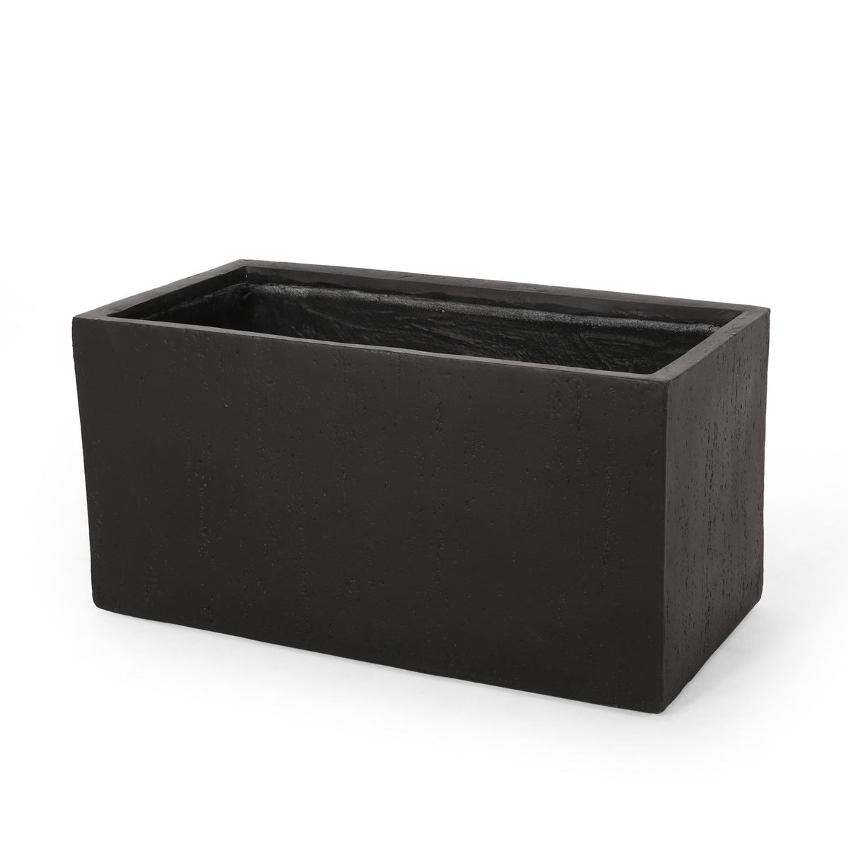Modern Outdoor Planter black concrete-textured HouseOfZazla on Tampa Home & Garden Store