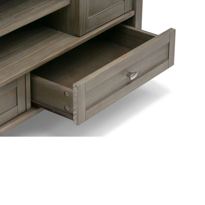 Warm Shaker TV Media Stand Handcrafted Wood