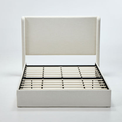 Carmen Upholstered Wingback Bed and Headboard