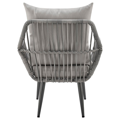 Modern Three Piece Outdoor Patio Conversation Set