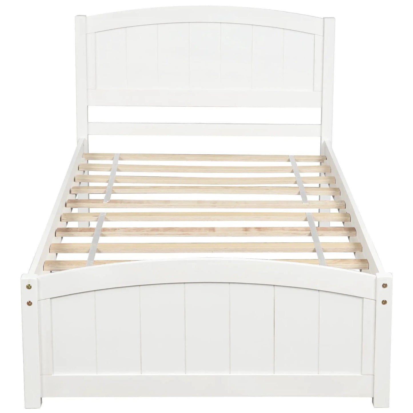 Platform Bed and Headboard With Footboard Slats