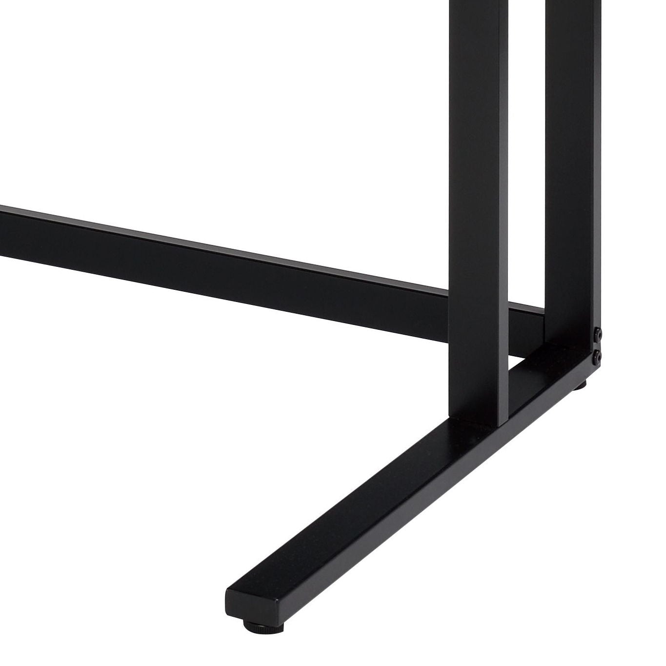 Tyrese Writing Desk base frame in black powder-coated metal with rectangular legs and crossbars on Tampa Home & Garden Store
