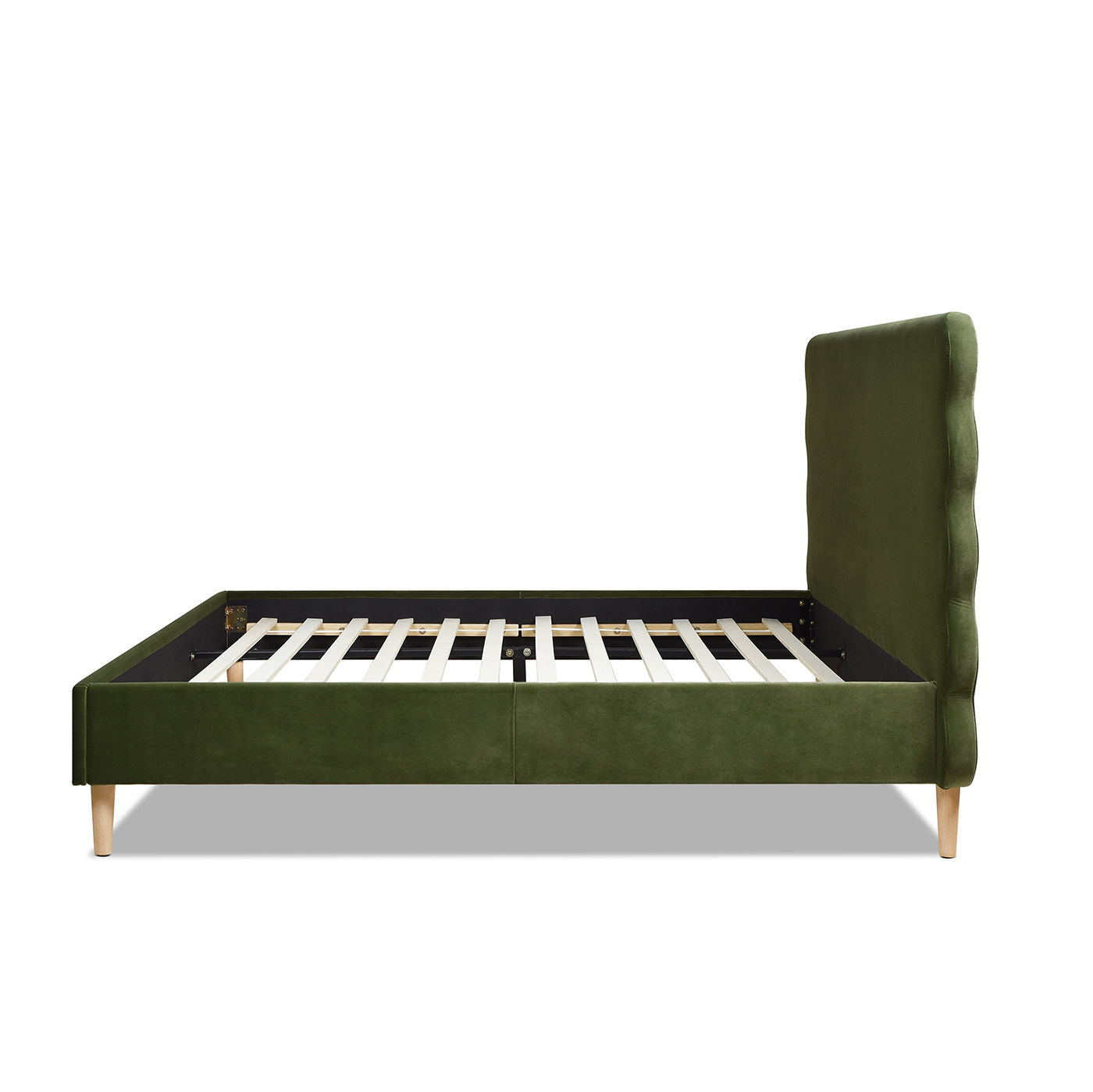 Stockholm Wavy Headboard and Platform Bed