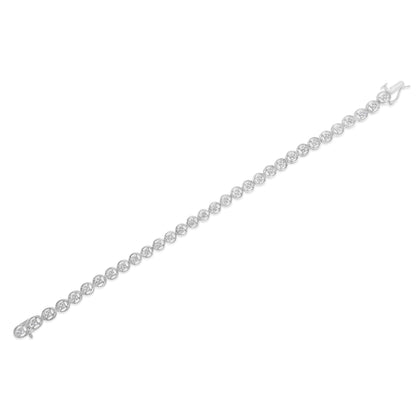 Diamond circle-link tennis bracelet, 7in, 1/4cttw, 14K rose gold over sterling silver, Bids.com on Tampa Home & Garden Store