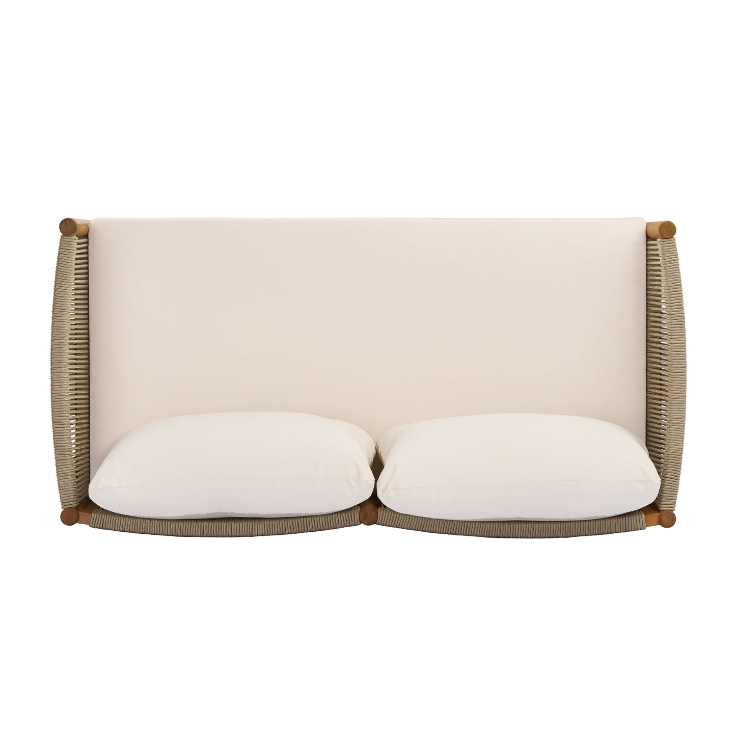 4 Piece Outdoor Sofa Set with Acacia Wood Frame