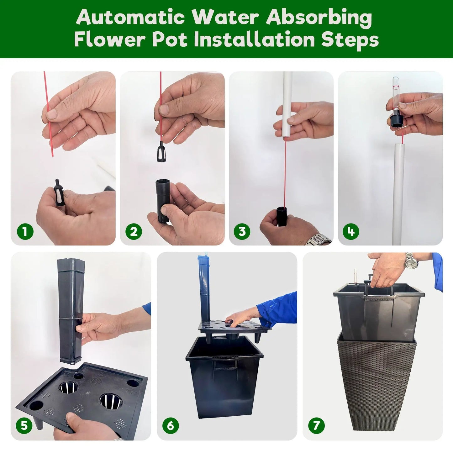 Indoor Outdoor Planter With Auto Watering