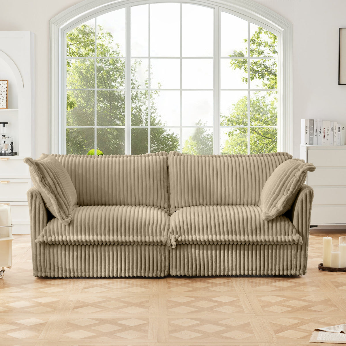 the Modern Slipcovered Sofa and Fabric Covers
