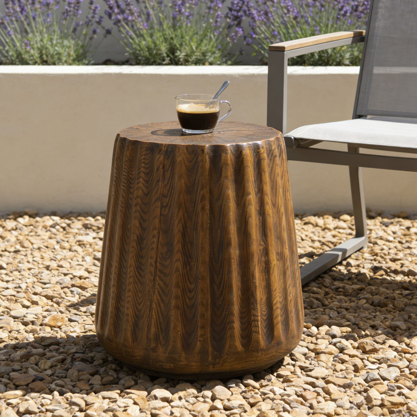Rustic Tree Stump Outdoor and Indoor Table
