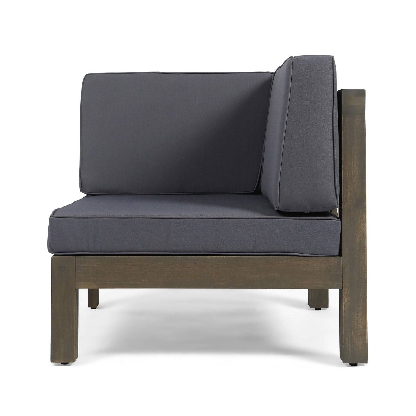 Oana 4-Piece Sofa Set with Coffee Table dark cushions wood frame HouseOfZazla on Tampa Home & Garden Store
