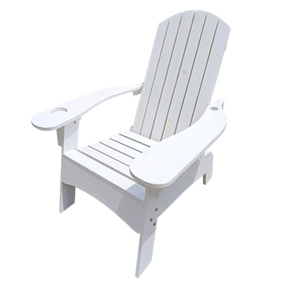 Outdoor Wood Adirondack Chair and Umbrella Hole