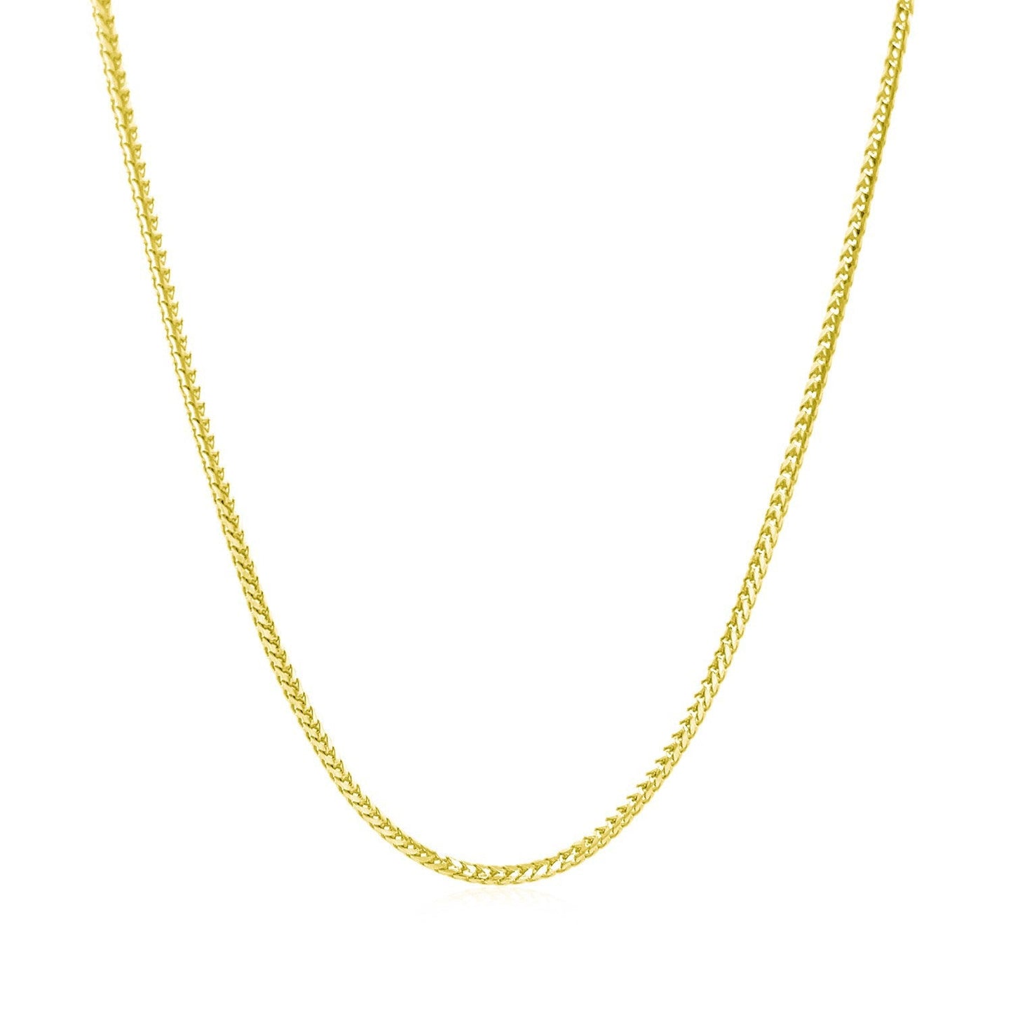 14k yellow gold Franco chain necklace 1.2mm, Bids.com on Tampa Home & Garden Store