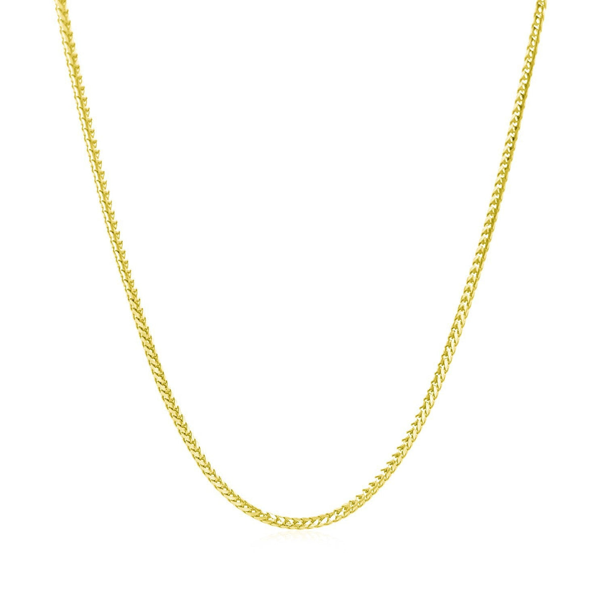 14k yellow gold Franco chain necklace 1.2mm, Bids.com on Tampa Home & Garden Store