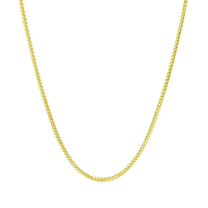 14k yellow gold Franco chain necklace 1.2mm, Bids.com on Tampa Home & Garden Store