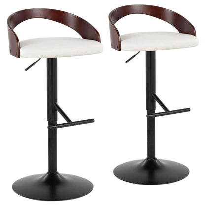 Grotto Adjustable Barstool With Swivel Set Of 2