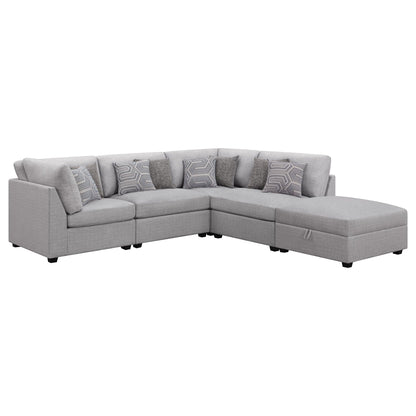 Lafayette modular sectional sofa, light gray fabric, 2-piece set on Tampa Home & Garden Store