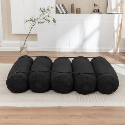 Adjustable Corduroy Convertible Floor Sofa