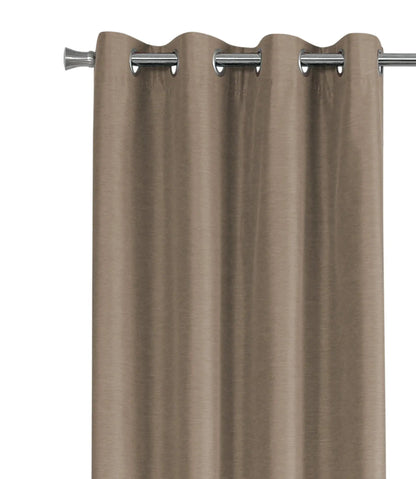 2-piece beige curtain set with panels and silver grommets by Unique Piece Furniture on Tampa Home & Garden Store