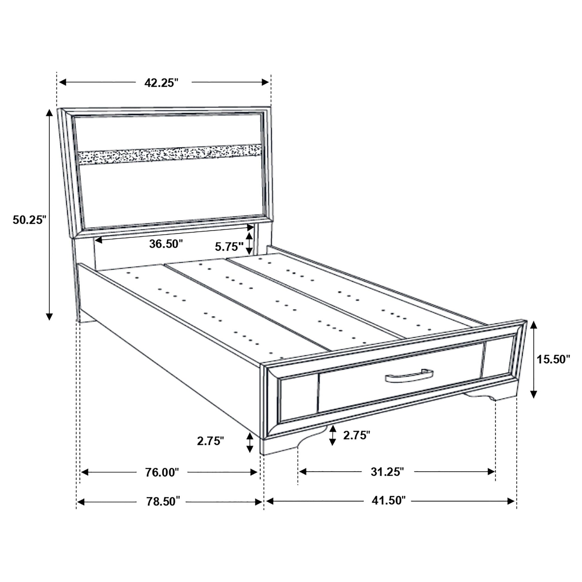 Urbana storage panel bed by HouseOfZazla with underbed storage drawers on Tampa Home & Garden Store