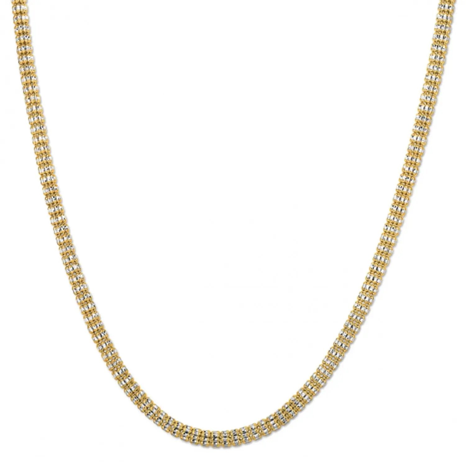 Ice Barrel Chain necklace, 14k yellow gold, 4.25 mm width on Tampa Home & Garden Store