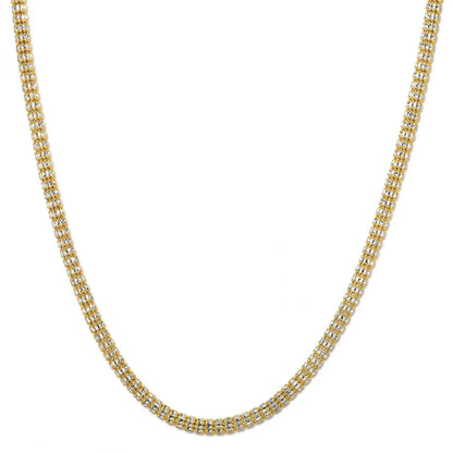 Ice Barrel Chain necklace, 14k yellow gold, 4.25 mm width on Tampa Home & Garden Store