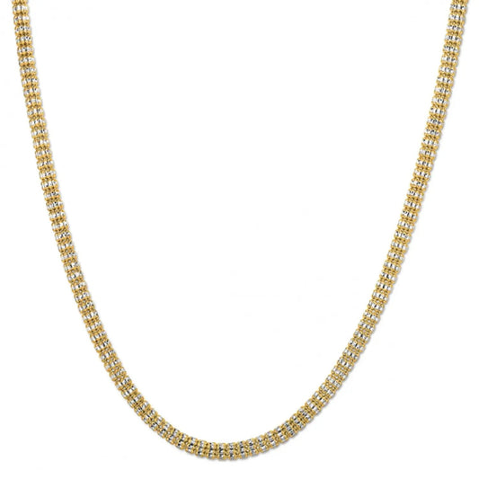 Ice Barrel Chain necklace, 14k yellow gold, 4.25 mm width on Tampa Home & Garden Store