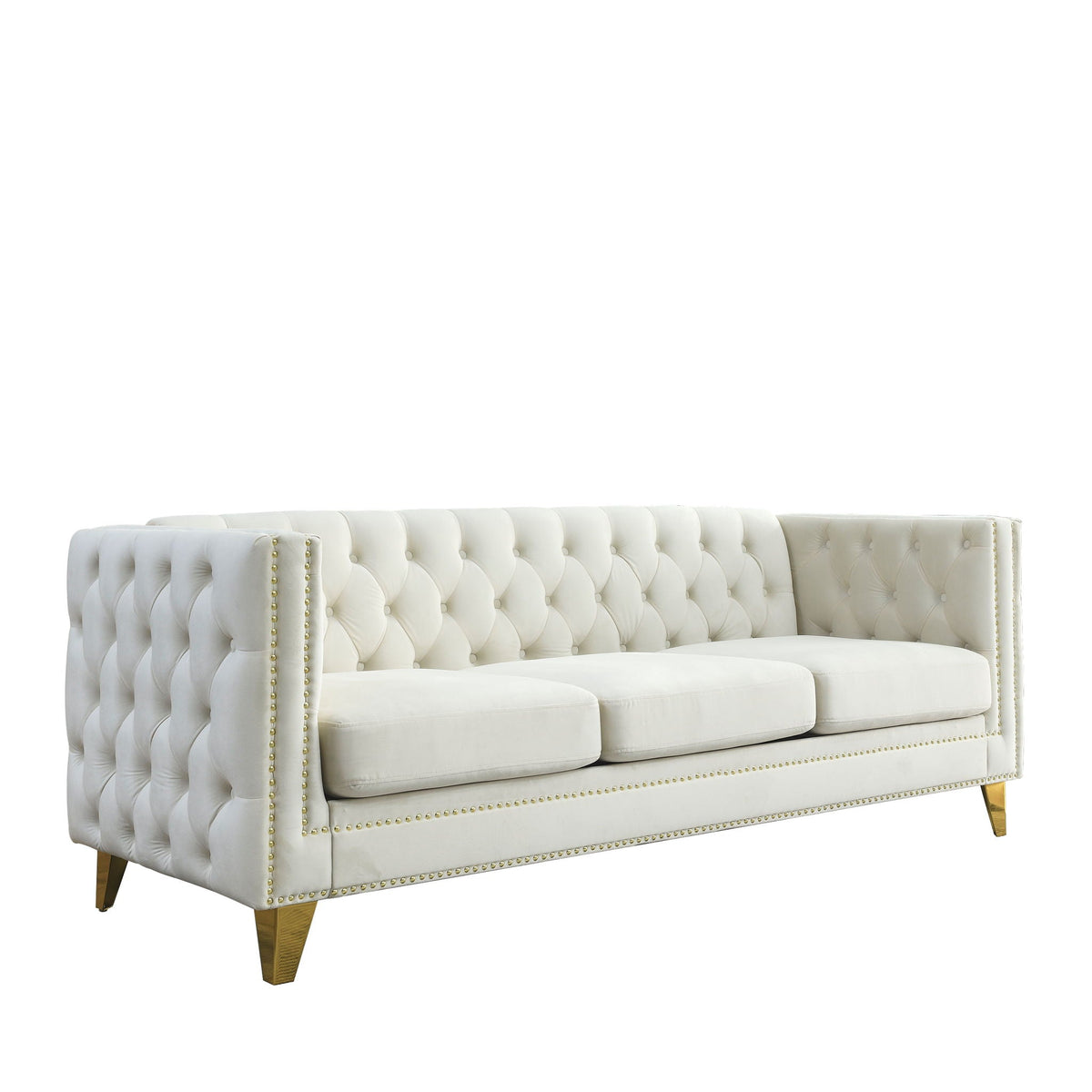 Upholstered Chesterfield Sofa for Living Room
